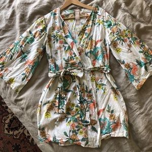 Plum Pretty Sugar kimono robe with belt tie